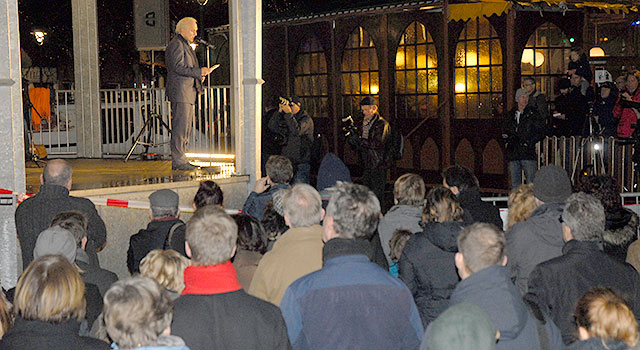 Mafestación en Hilversum contra el atentado en París. Foto: Ingrid de Vries